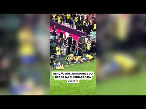 REAÇÃO DOS JOGADORES DO BRASIL DEPOIS DA ELIMINAÇÃO NA COPA #shorts